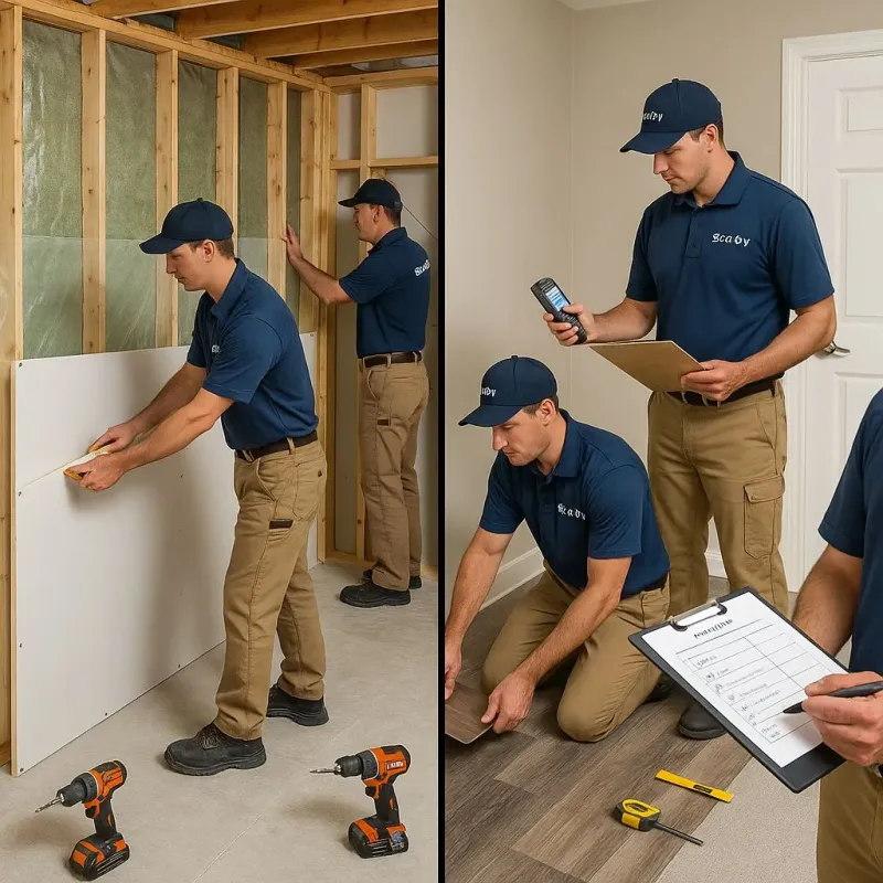 Repairs and Reconstruction process in Calcutta, OH